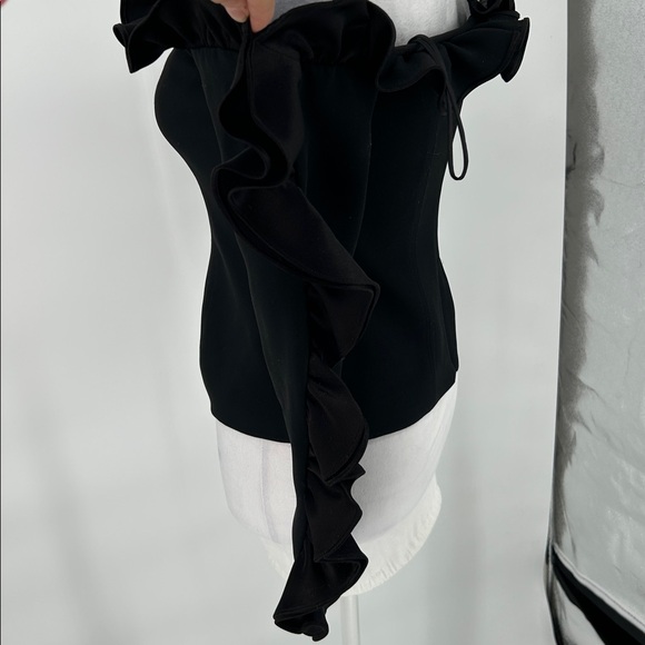 CINQ A SEPT Macie Top Off-the-Shoulder Ruffle Top Size S - Picture 7 of 14